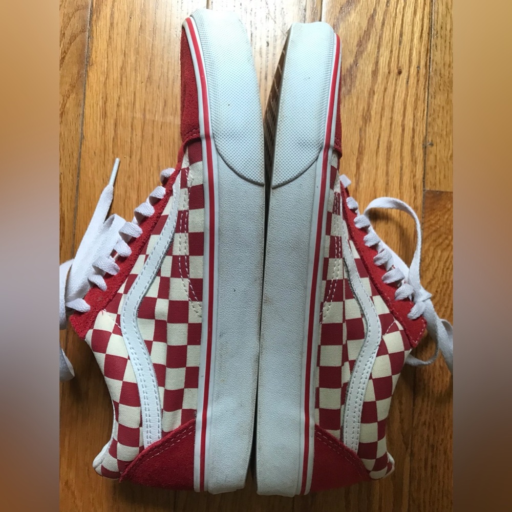 Vans Sneaker Old Skool, checkered red, low top lace-up, Unisex 11 W, 9.5M - Picture 2 of 9